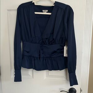 Jason Wu Navy Blouse